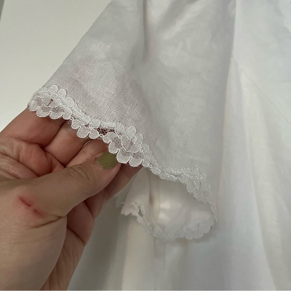 NWT Reformation Anabella Linen Top Es sz 18 - Picture 9 of 12